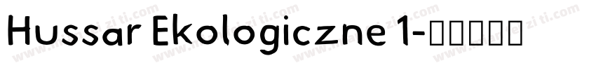Hussar Ekologiczne 1字体转换